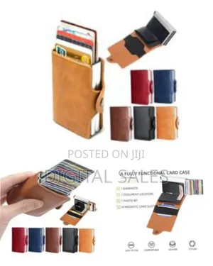 1 Piece of 9.5 * 6.5cm Mini Double Box Metal Wallet Vintage Leather