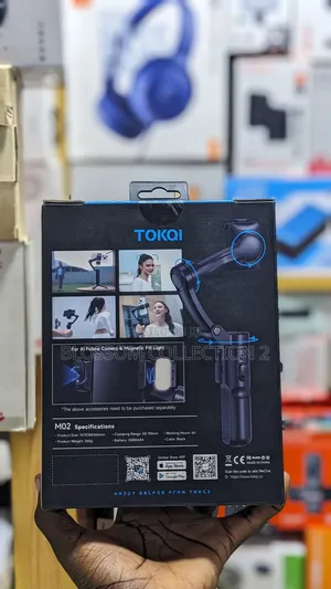 M02 3-Axis Handheld Gimbal Stabilizer Selfie Tripod,Detachable Remote