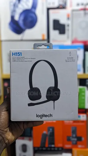 Logitech H151 Headsets, Analog Stereo With Rotating Noise-Cancelling