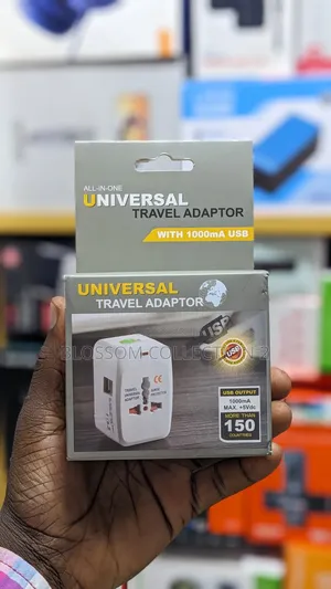 Universal Travel Adapter With 1000ma Usb