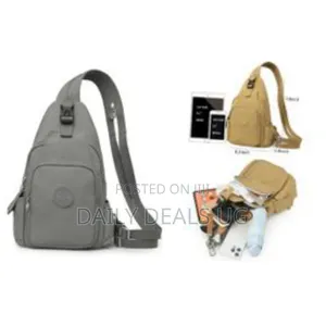 Multi-Pocket Chest Bag Lightweight Business 3-Way Small Backpack Purse