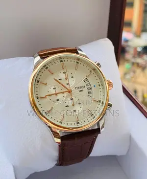 Geneve Leather Strap Watch Tissot