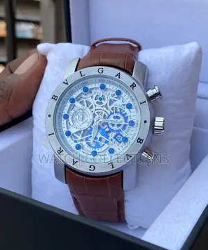 Swiss Made Bvlgari Leather Watch