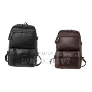 Backpack Soft Leather for Men, High-Quality Luxury Designer Casual