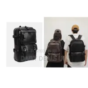 Backpack Soft Leather for Men, High-Quality Luxury Designer Casual