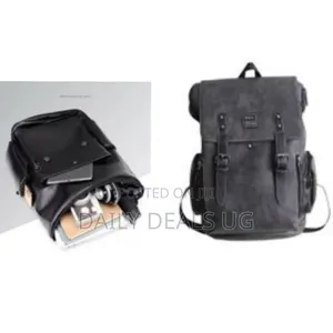 Vintage Backpack Soft Leather for Men, High-Quality Luxury Designer