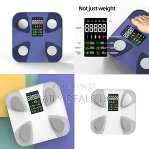 LCD High Accurate Glass Body Fat Analysis Electronic Smart Scale