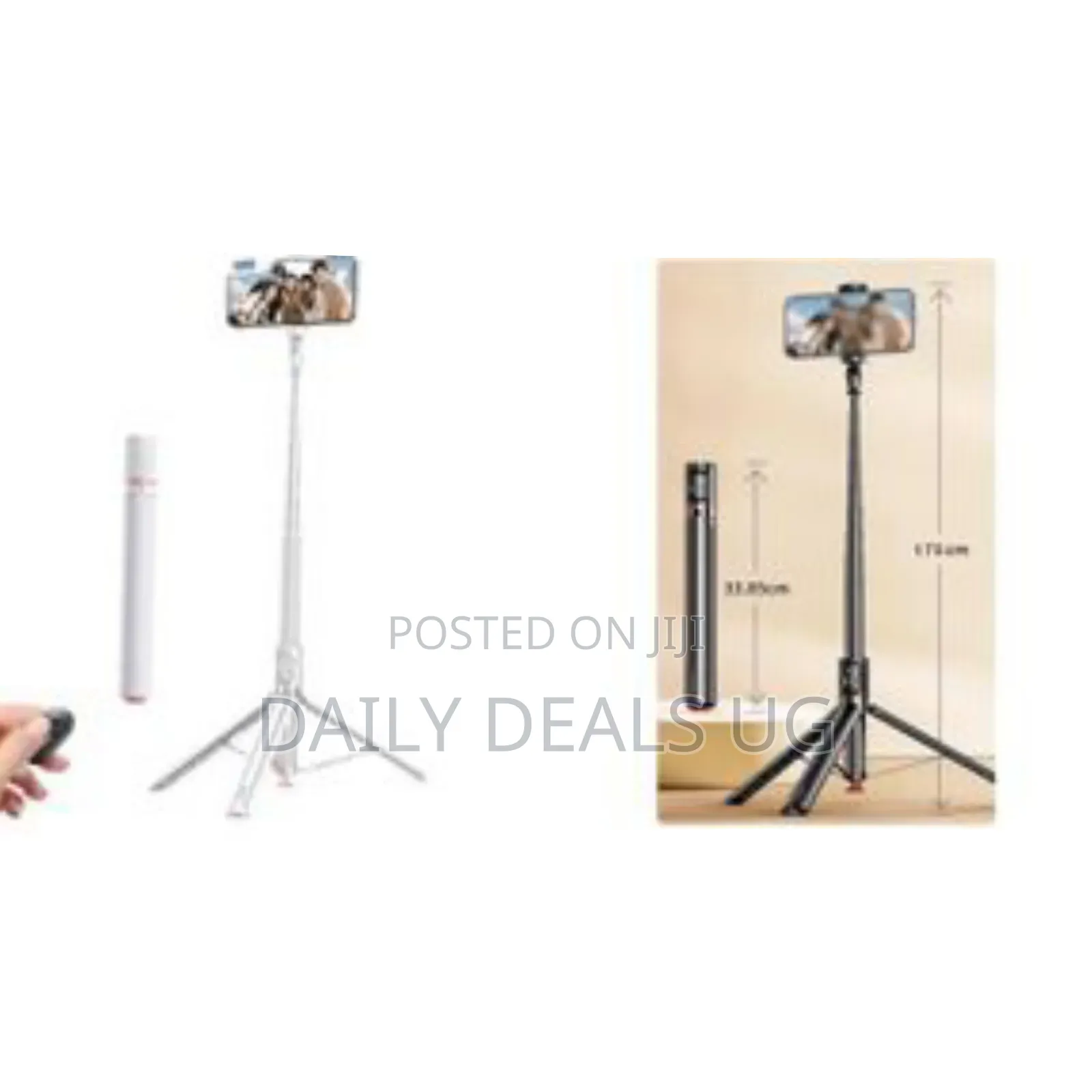 Tt01 Extendable Bluetooth Selfie Stick Tripod, 69.6" Automatic Tripod