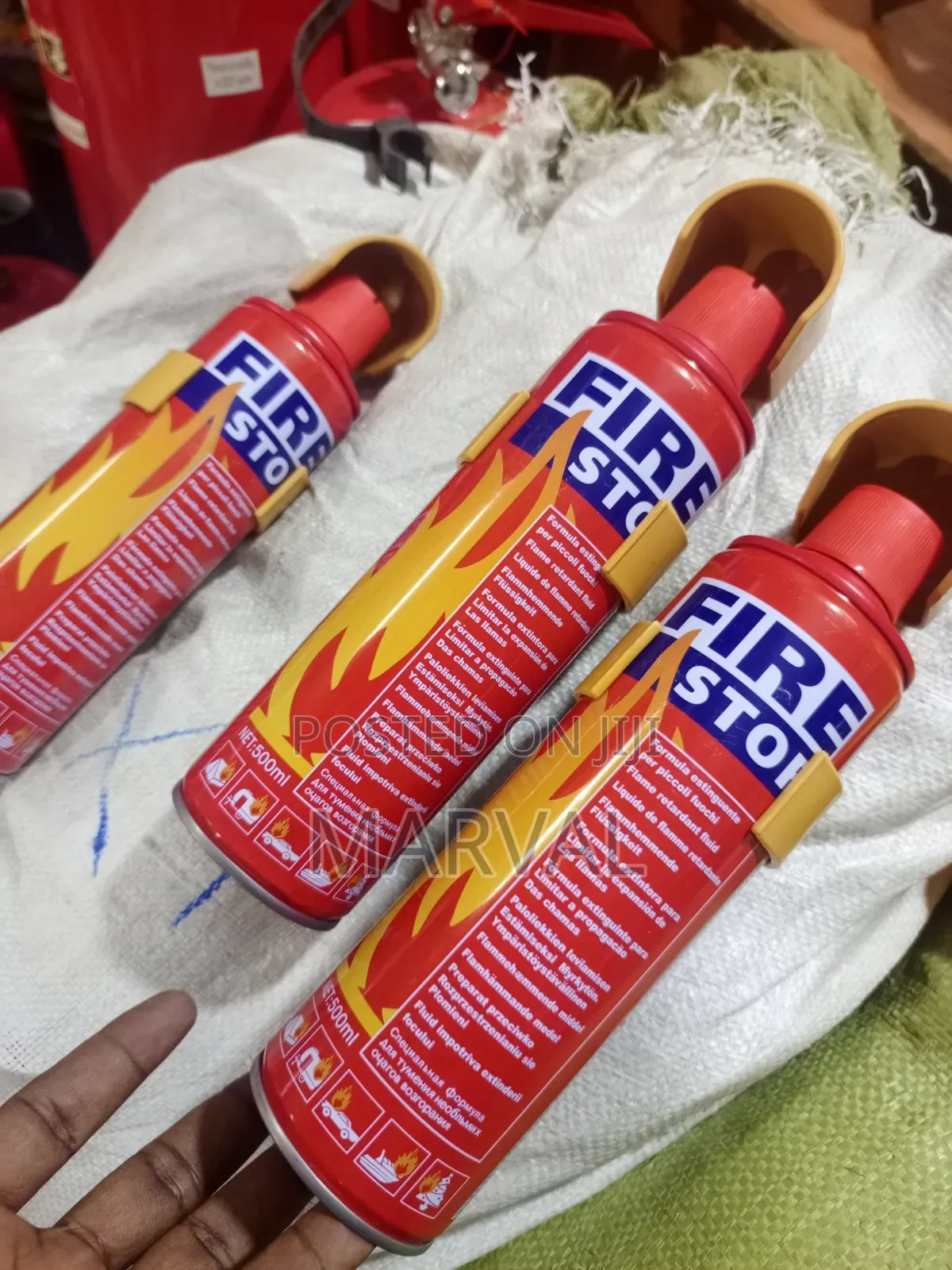 Fire Stop Portable Spray Safety Fire Extinguisher.