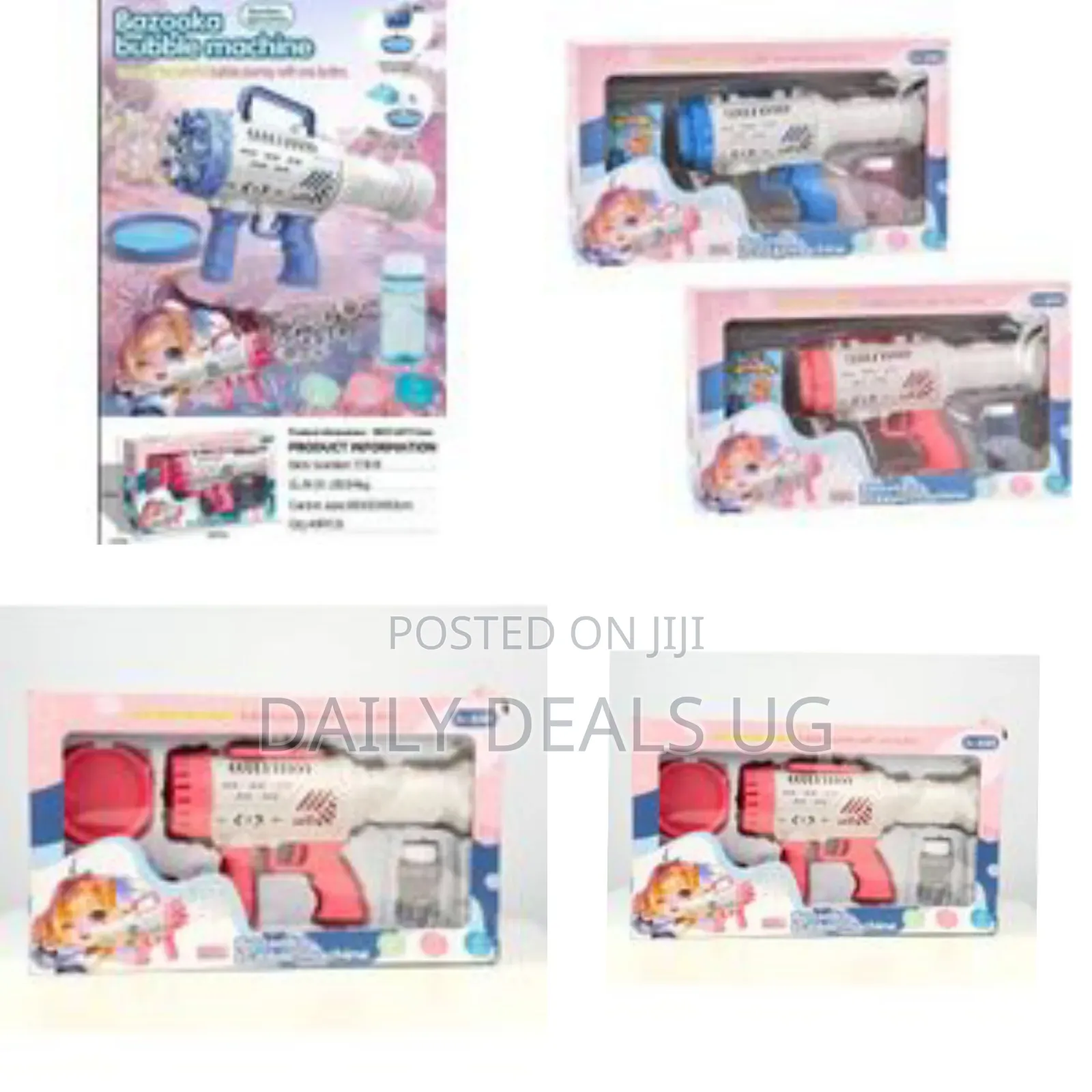 Giant Blaster Rocket 52-Hole Maker Bubble Blower Gun