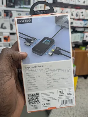 Porodo 6in1 Multi Port Usb -C Hub