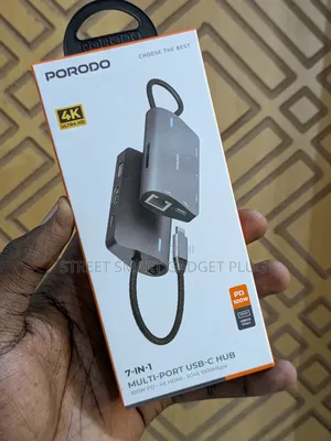 Porodo 7in1 Multi Port Usb Hub (100watts)