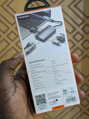 Porodo 7in1 Multi Port Usb Hub (100watts)