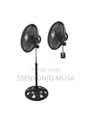 SPJ 18-Inch Wall Mounted Stand Fan 2-in-1, 360° Oscillation, 50w