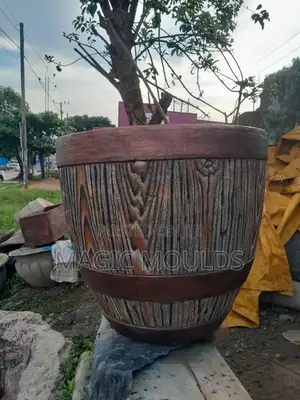 Wine Barrel Flower Planter
