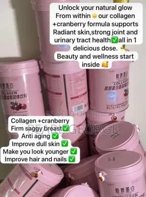 Collagen Cranberry Beverage. Anti Age, Firm Skin, Skin Glow