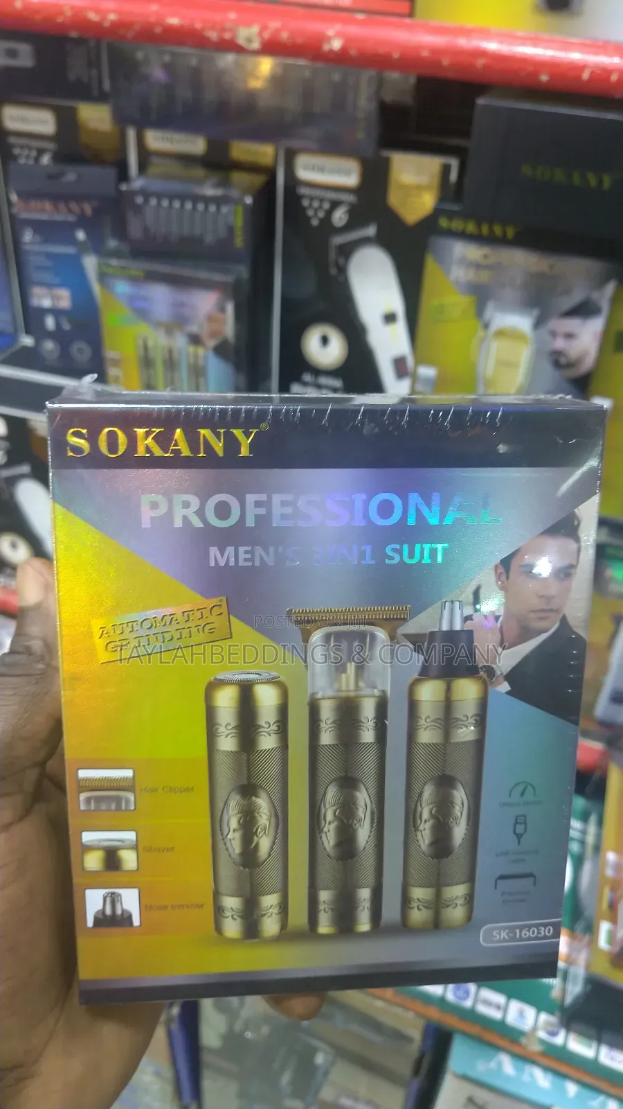 Sokany New Sokany Professional 3in1 Complete Men Hair Kit