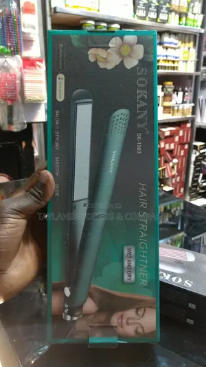 Hair Straightener, Hair Iron Straightener Ceramic, Adjustable Temp