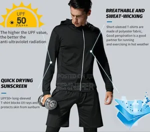 Men's 5-piece Compression Athletic Wear Set