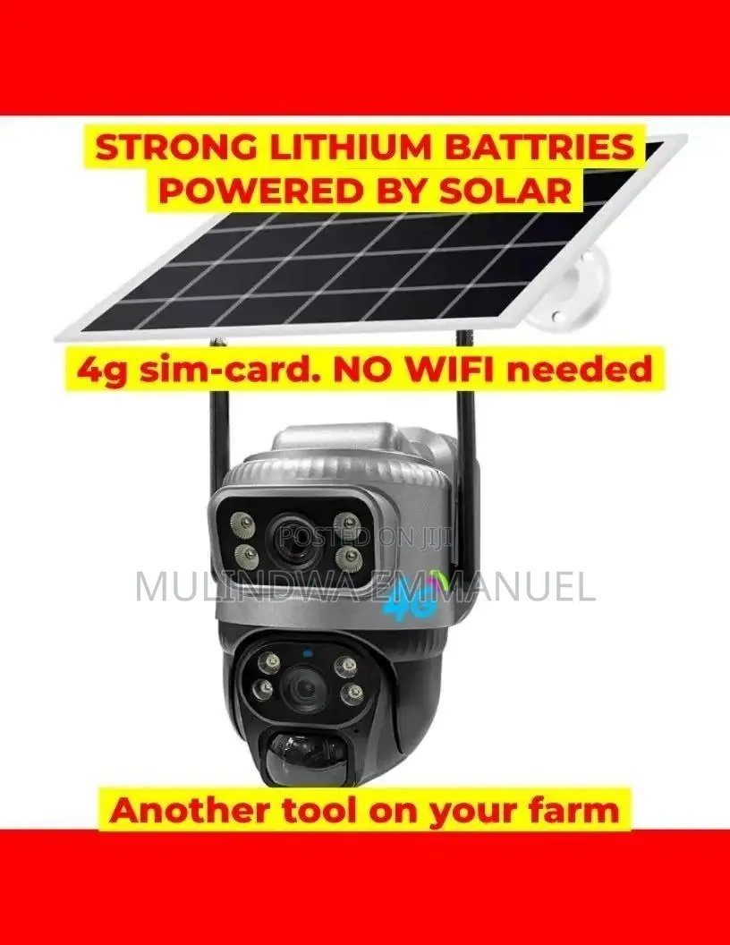Security Video Surveillance Solar Camera, Very Strong Inbuilt Battery