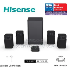 Hisense Ht Saturn 4.1.2ch Dolby Atmos/Dts:Xwireless Home Cinema System