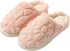 Soft Fleece Memory Foam House Slippers Plush Non-Slip Indoor Shoes