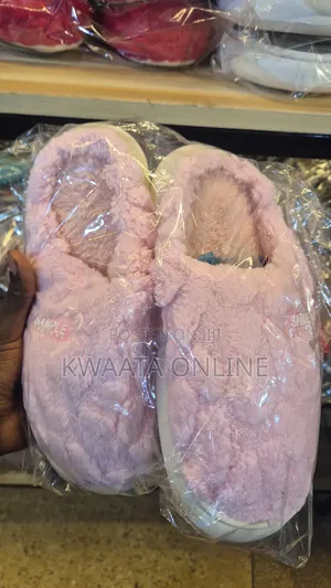 Soft Fleece Memory Foam House Slippers Plush Non-Slip Indoor Shoes