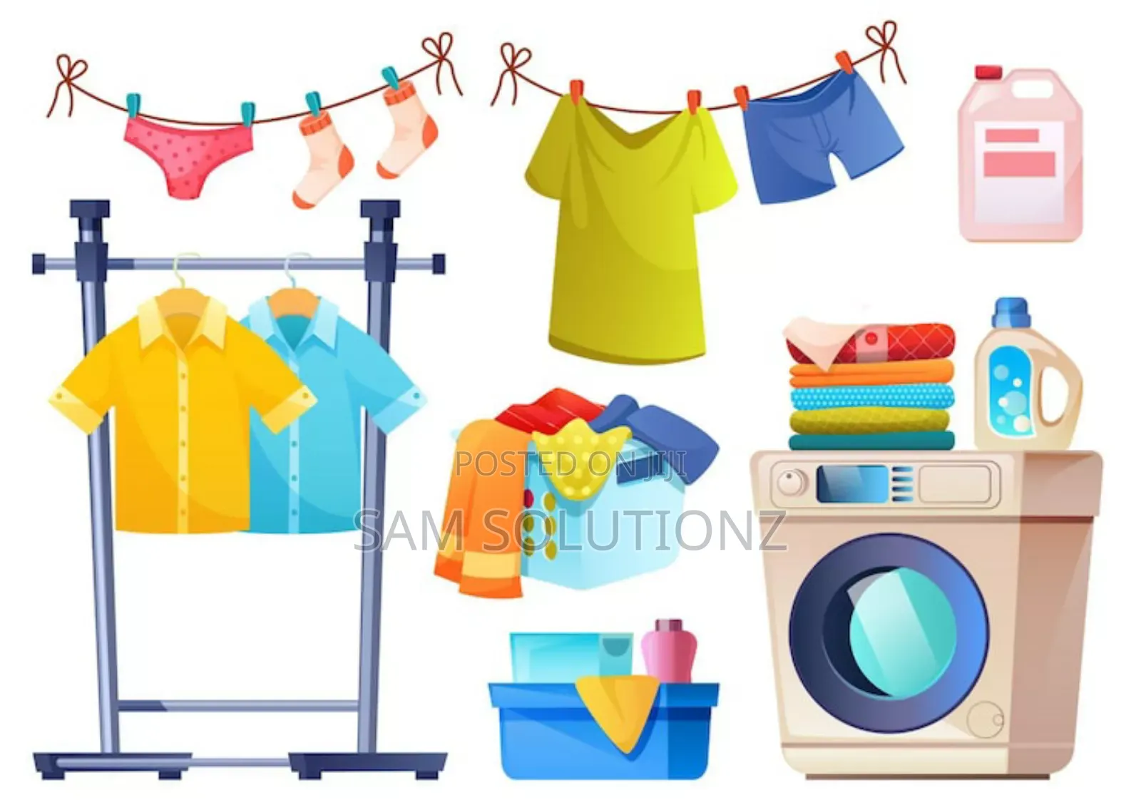 Laundry Wash, Dry And Fold Services.