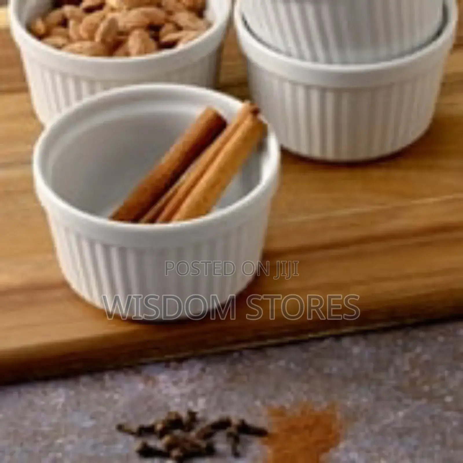 12 Piece White Porcelain Ramekin Set for Desserts and Dips
