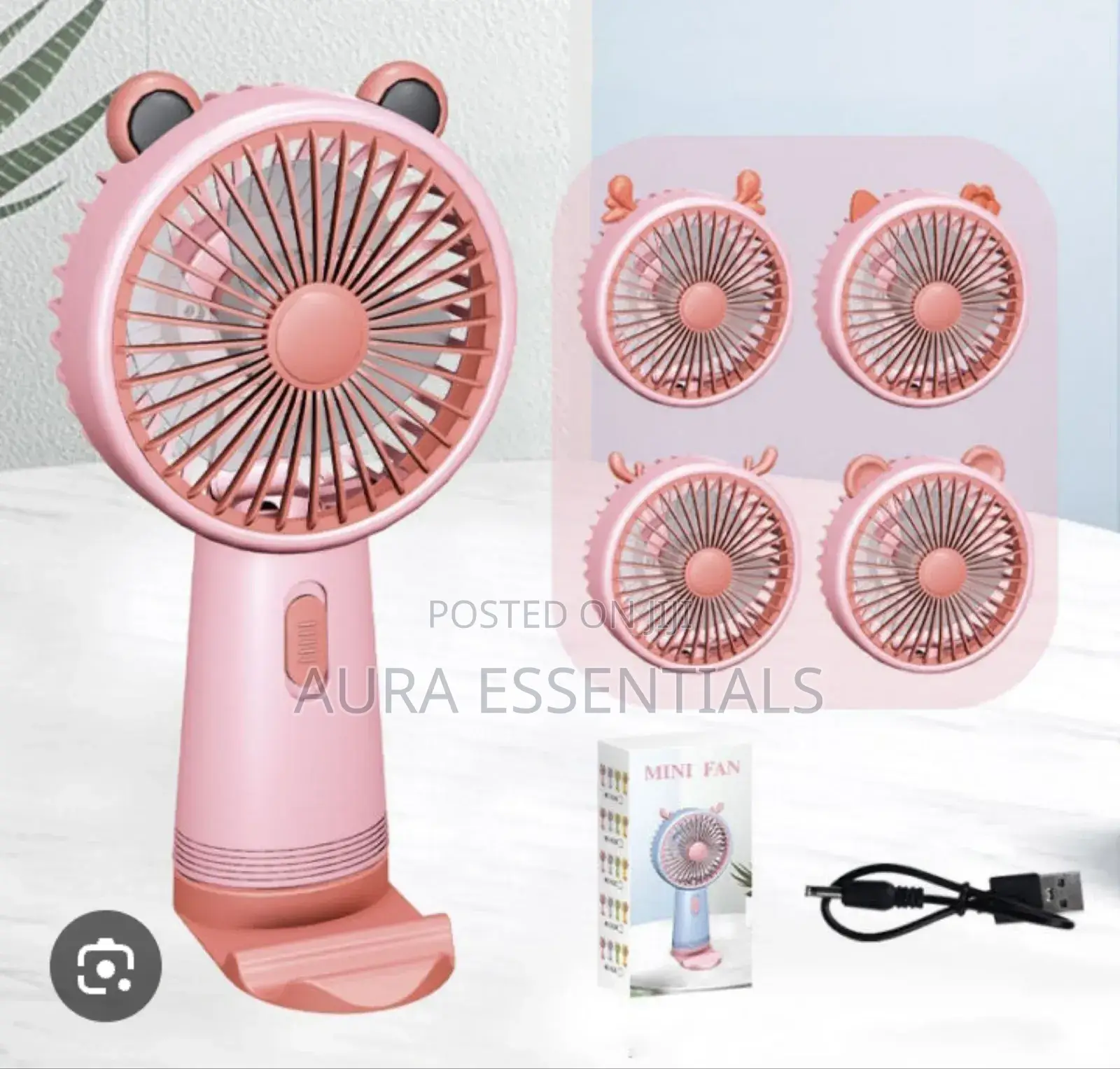 Compact Mini Fan Rechargeable Portable Cooling Device