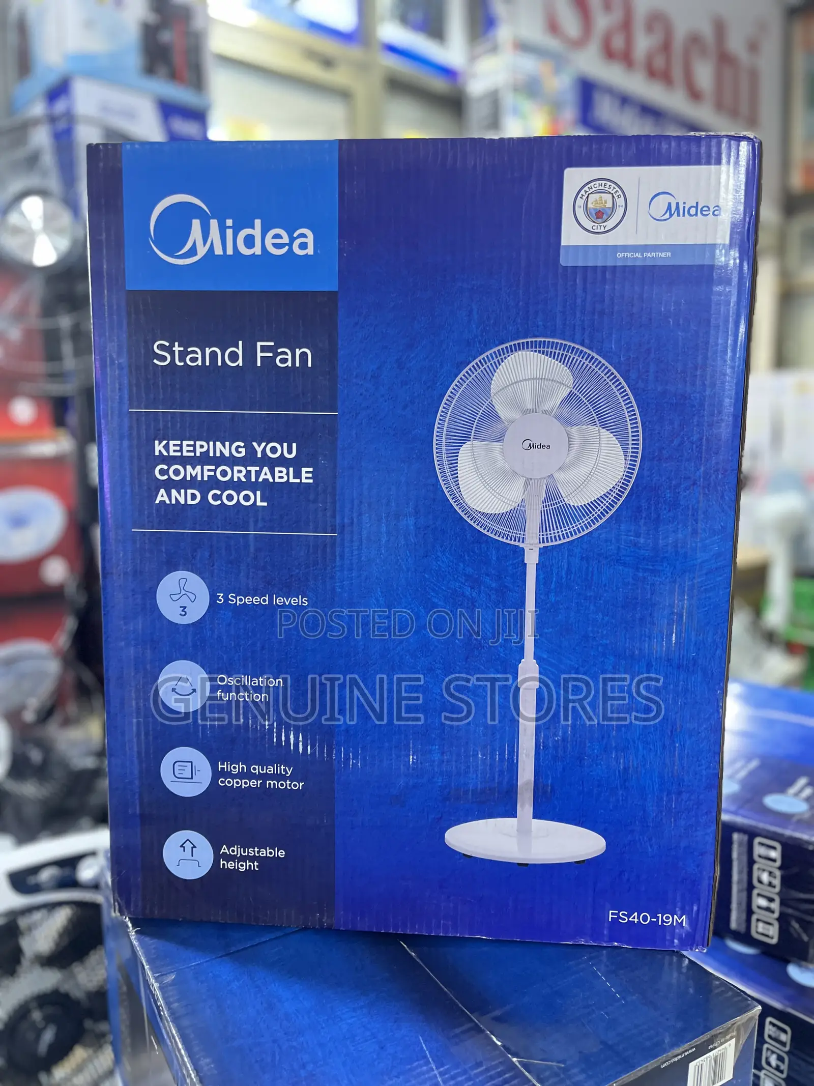 Midea Stand Fan in White Color