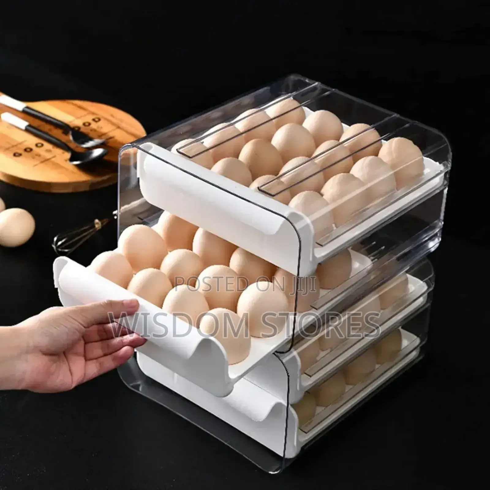 Double Layer Refrigerator Egg Storage Box