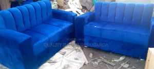 4 Sitter Blue Sofa Set