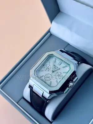 Square Patek Phillipe Watch With Leather Straps