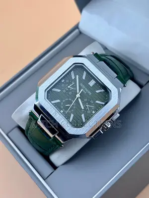 Square Patek Phillipe Watch With Leather Straps