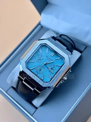 Square Patek Phillipe Watch With Leather Straps