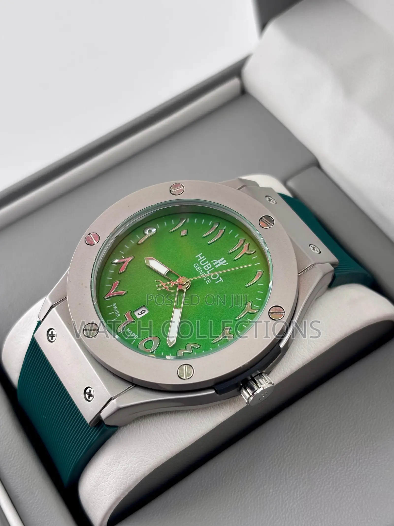 Rubber Strap Hublot Automatic Watch