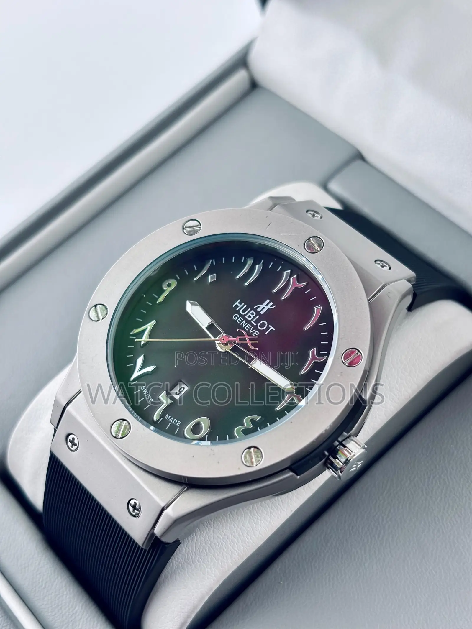 Rubber Strap Hublot Automatic Watch