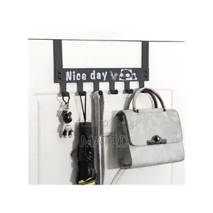 6 Nice Day Metal Hanger Over Door Bags Clothes Hanger Rack