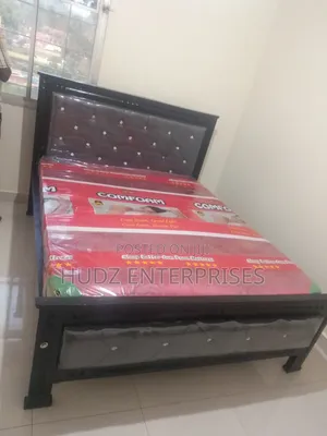 5x6 Leather Bed With Mattress