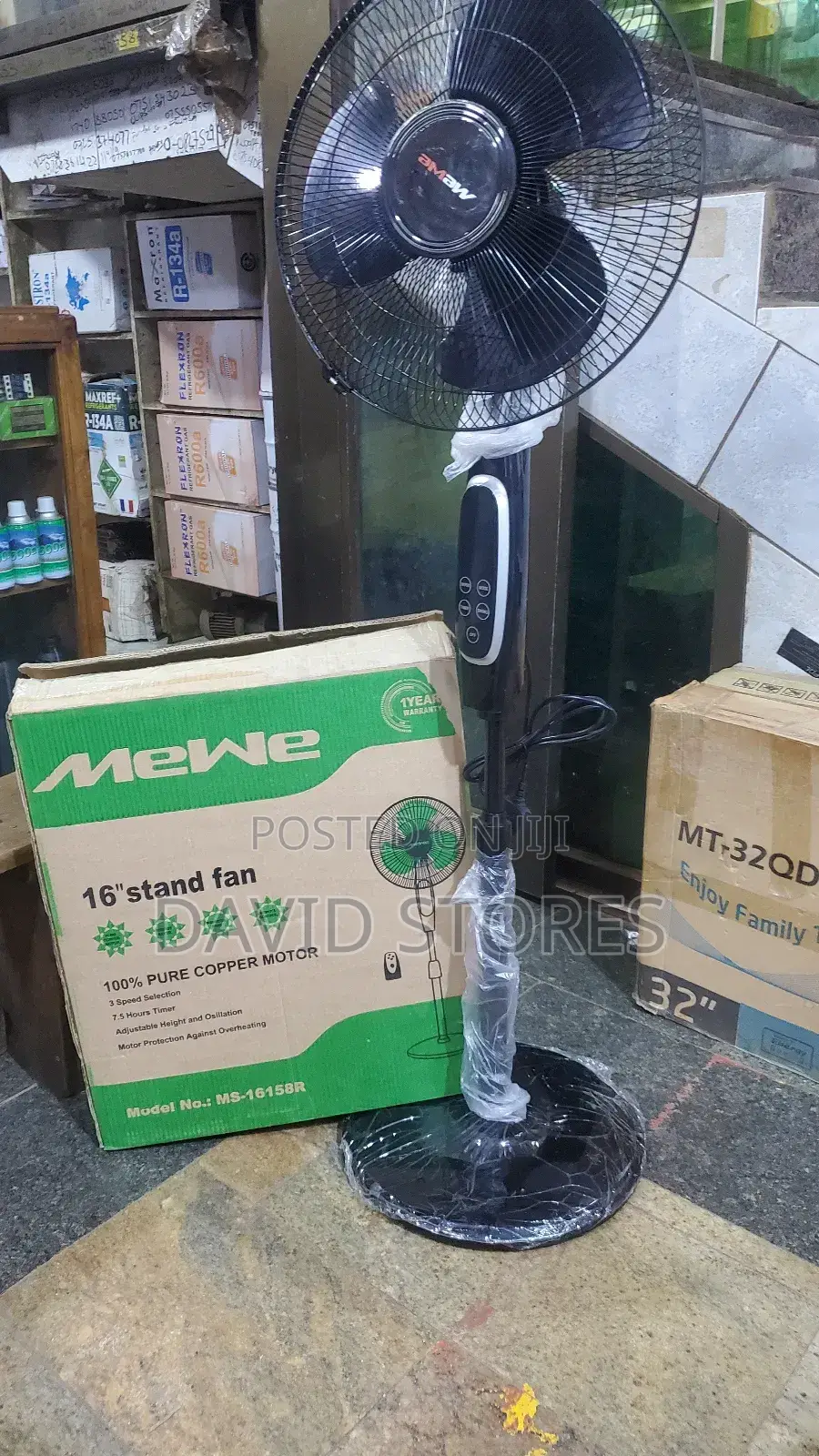 Mewe 16" Remote Stand Fan