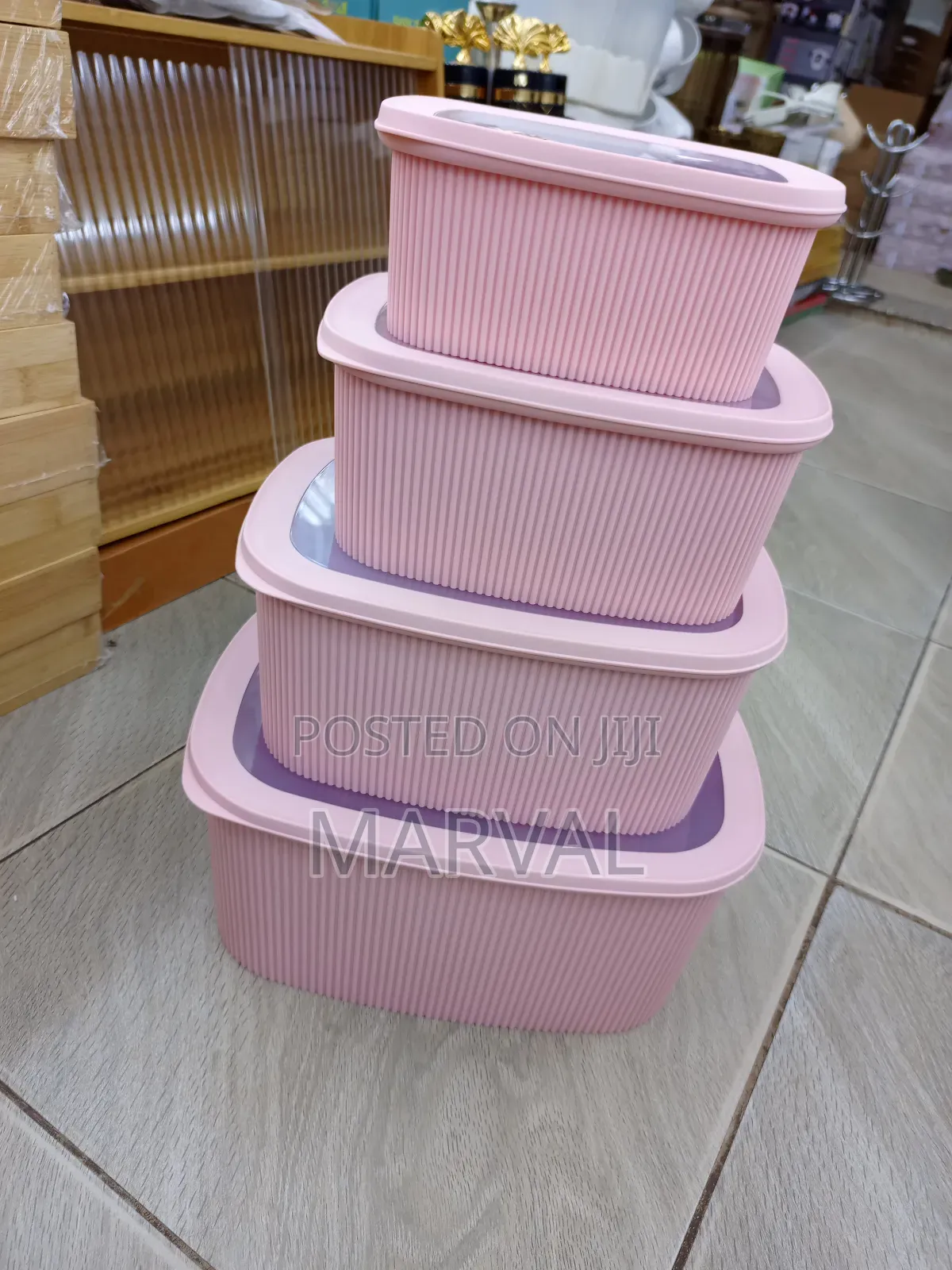 Stackable Plastic Food Storage Containers.