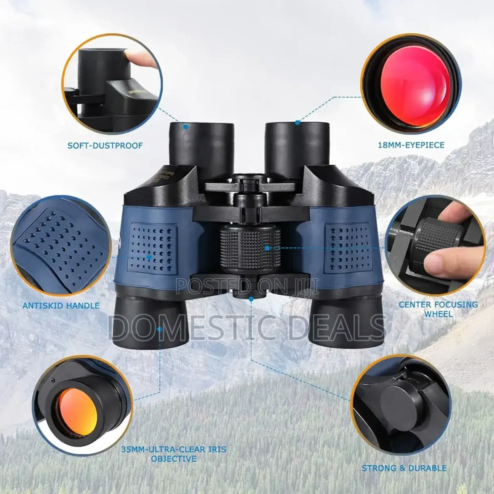 60x60 Professional Hunting Binoculars Telescope, High Power Binoculars