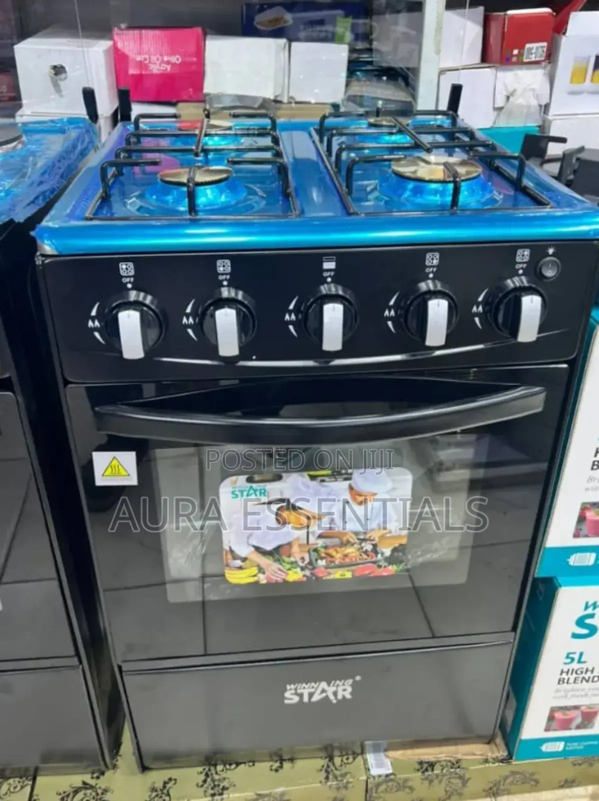 Winning Star 4-Burner Gas Stove With an Oven