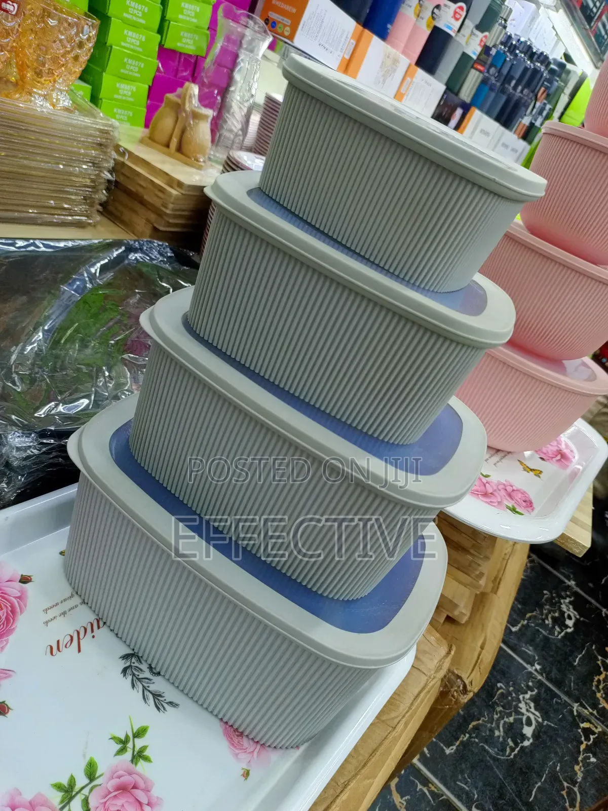 Stackable Plastic Food Storage Containers.