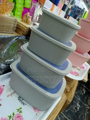 Stackable Plastic Food Storage Containers.