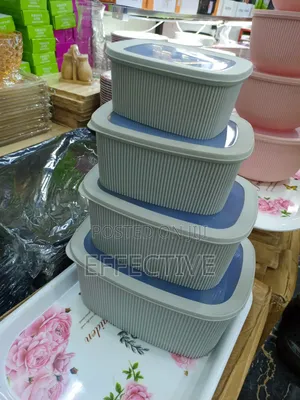 Stackable Plastic Food Storage Containers.