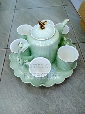 Rotating Ceramic Tea Set