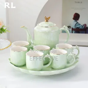 Rotating Ceramic Tea Set