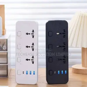 Smart Power Socket – 3 Ac Outlets, 3 Usb 1 Type-C Port With 2m